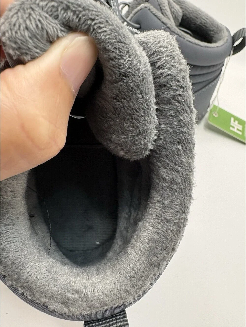 Hike Womens Winter Snow Boots Size 37 Gray Faux Fur Lined Trail Boots US 6.5 NWT